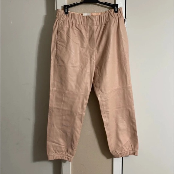 GAP Pants - GAP pink leather pants sz M